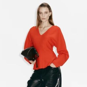 H&M Knitted V-neck top new